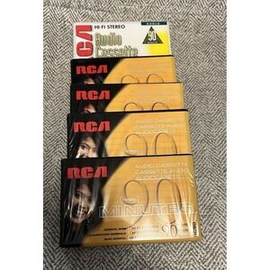 Lot Of 5 Cassette Tapes RCA 90 Minute NEW